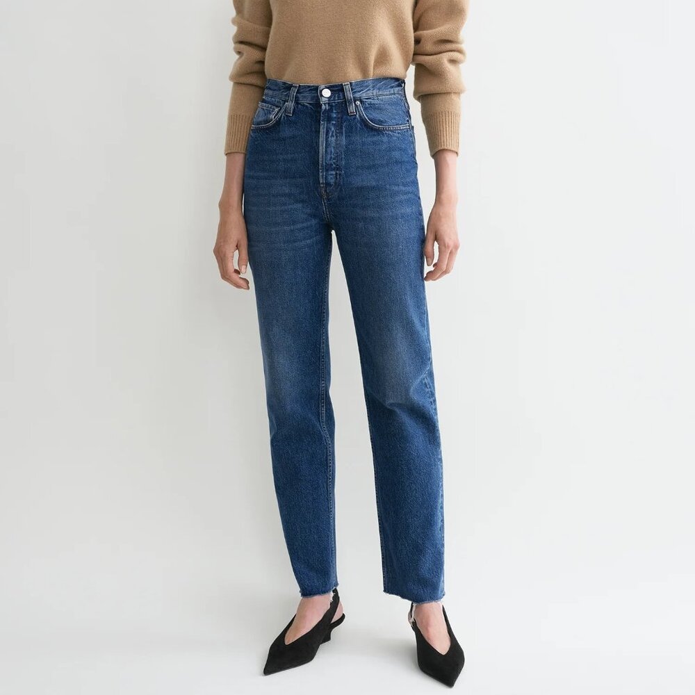 NWT Toteme Classic cut denim jeans mid blue 29